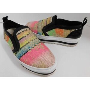 MSGM Multi Metallic Extra Light Slip On Sneaker 38‎